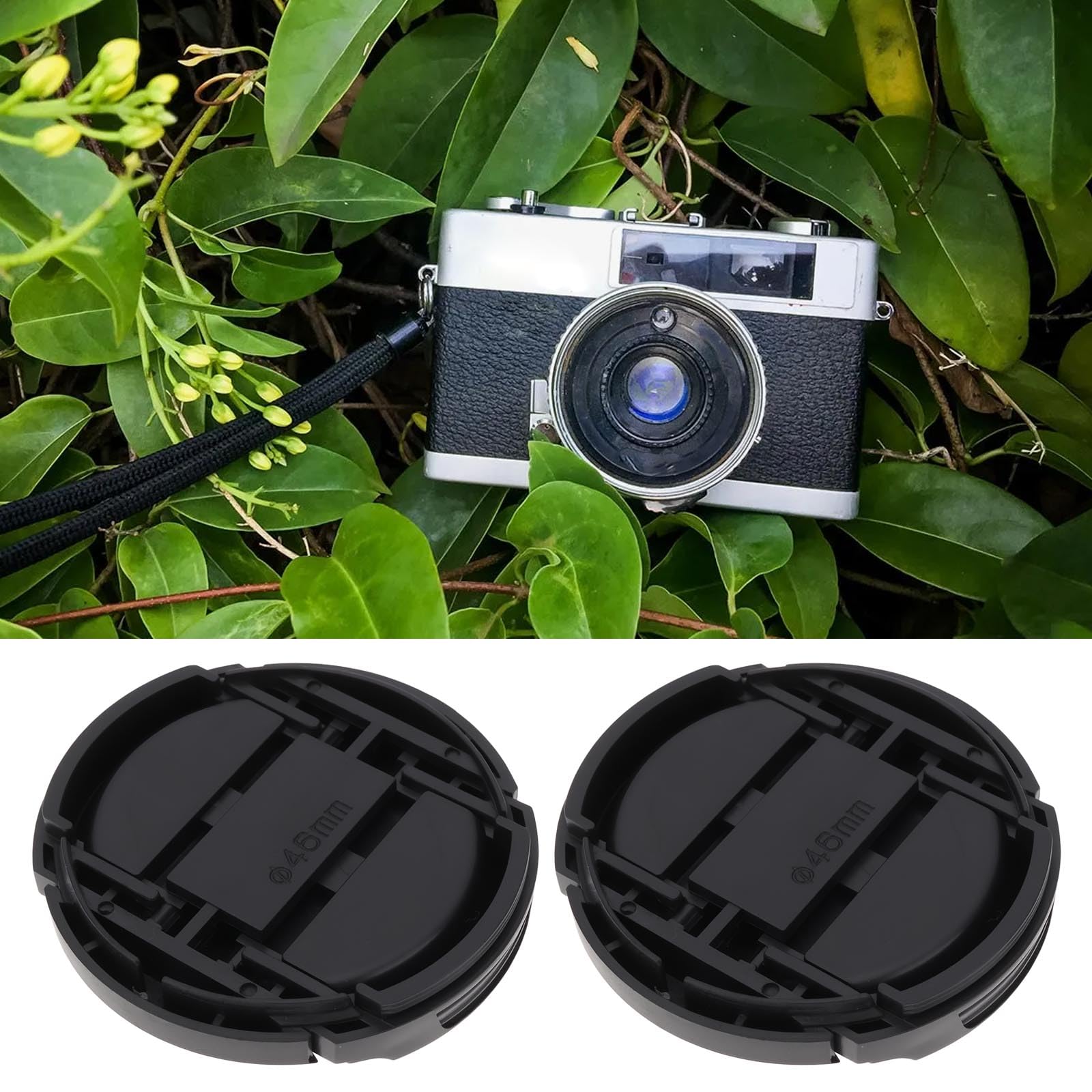 Amazon | YINETTECH カメラ交換用レンズカバー 2個 46mm Konica C35 AF